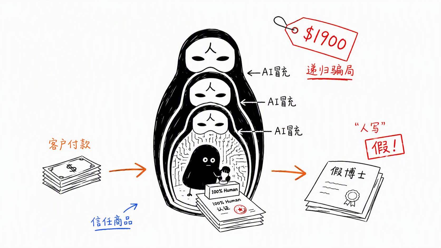 「100%人写」学术代写全是AI!假博士、偷身份、AI接电话,1900美元骗局被记者一通电话戳穿